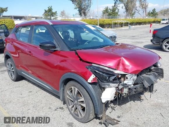 2020 Nissan Kicks SR with VIN 3N1CP5DV5LL536903, listed as a IAAI auction lot 41778615 with 90,744 mi miles. Bid and sale history available at carsss.com. Image 1.
