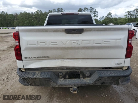 2020 Chevrolet Silverado 1500 Work Truck with VIN 1GCRWAEF8LZ334866, listed as a Copart auction lot 51625295 with 184,947 mi miles and Salvage Title. Bid and sale history available at DreamBid. Image 6.