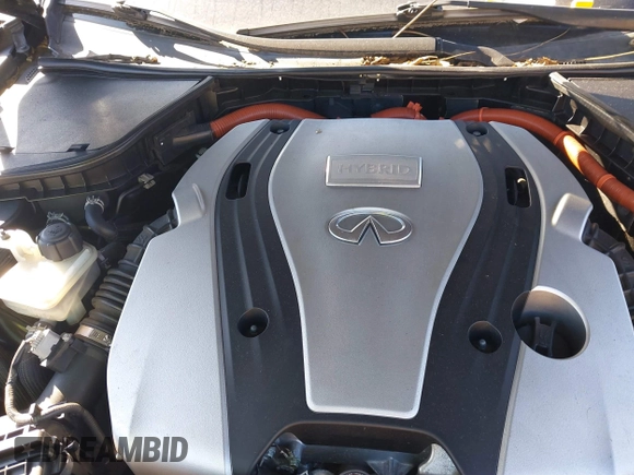 2014 Infiniti Q50 Hybrid Sport with VIN JN1AV7AP9EM691834, listed as a IAAI auction lot 41703454 with Not Provided miles and . Bid and sale history available at DreamBid. Image 10.