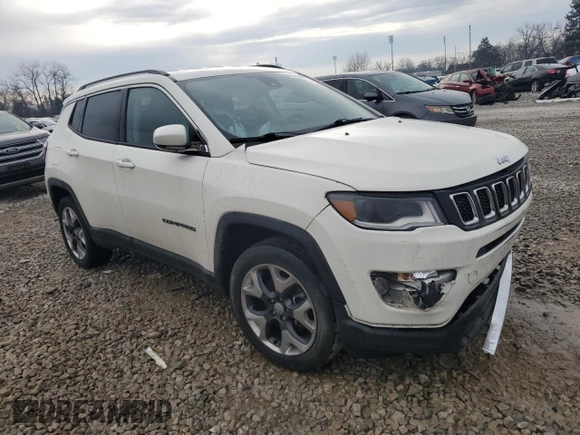 2018 Jeep Compass Limited with VIN 3C4NJDCB4JT440556, listed as a Copart auction lot 46345255 with Not Provided miles and Salvage Title. Bid and sale history available at DreamBid. Image 4.