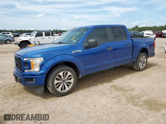 2018 Ford F-150 XL with VIN 1FTEW1CP3JKC81428, listed as a Copart auction lot 58023135 with 162,533 mi miles and Salvage title. Bid and sale history available at DreamBid. Image 1.