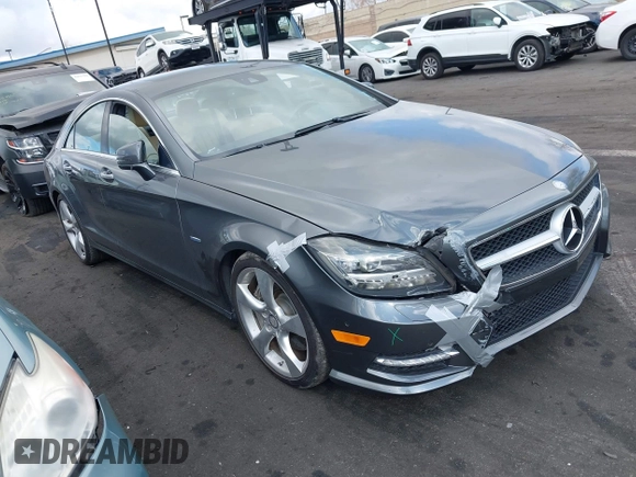 2012 Mercedes-Benz CLS 550 with VIN WDDLJ9BB1CA050374, listed as a IAAI auction lot 41883964 with 61,748 mi miles and . Bid and sale history available at DreamBid. Image 1.