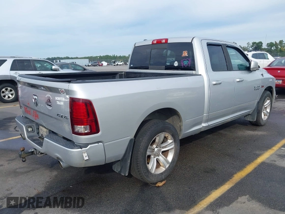 2015 Ram 1500 Sport with VIN 1C6RR7HT2FS545545, listed as a IAAI auction lot 40477491 with 231,239 mi miles and . Bid and sale history available at DreamBid. Image 4.