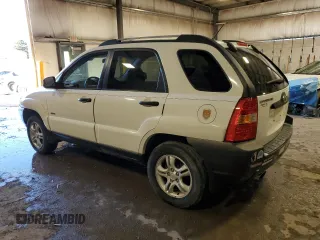 2005 Kia Sportage LX with VIN KNDJE723957069595, listed as a Copart auction lot 80123084 with Not Provided miles and Salvage Title. Bid and sale history available at carsss.com. Image 2.