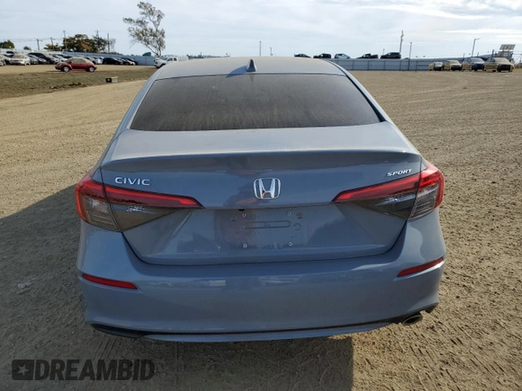 2024 Honda Civic Sedan Sport with VIN 2HGFE2F54RH571088, listed as a Copart auction lot 48427035 with 11,976 mi miles and Salvage Title. Bid and sale history available at carsss.com. Image 6.
