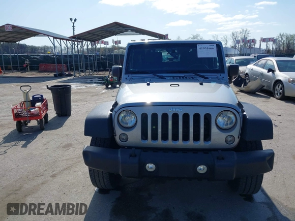 2015 Jeep Wrangler Sport with VIN 1C4GJWAG0FL503254, listed as a IAAI auction lot 41931666 with 115,394 mi miles. Bid and sale history available at carsss.com. Image 12.