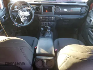 2021 Jeep Wrangler Unlimited 80th Anniversary with VIN 1C4HJXDN9MW596033, listed as a Copart auction lot 87640685 with 14,633 mi miles and Salvage title. Bid and sale history available at DreamBid. Image 8.