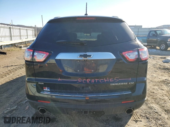 2016 Chevrolet Traverse LTZ with VIN 1GNKVJKD7GJ108028, listed as a Copart auction lot 84948324 with 134,322 mi miles and Salvage Title. Bid and sale history available at DreamBid. Image 6.