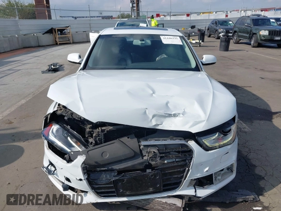 2016 Audi A4 Premium Plus with VIN WAUFFAFL0GN011736, listed as a IAAI auction lot 41446235 with 134,446 mi miles. Bid and sale history available at carsss.com. Image 12.