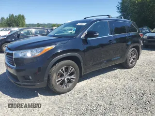 2016 Toyota Highlander XLE z VIN 5TDJKRFH8GS292634, wystawiony jako Copart lot #59730505 z przebiegiem 113 486 mil mil oraz Szkoda całkowita • Salvage title. Historia ofert i sprzedaży dostępna na DreamBid. Obrazek 1.