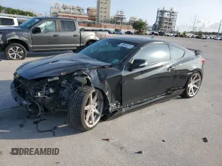 2013 Hyundai Genesis Coupe Grand Touring z VIN KMHHU6KJ2DU086518, wystawiony jako Copart lot #59540375 z przebiegiem Nie podano mil oraz Szkoda całkowita • Salvage title. Historia ofert i sprzedaży dostępna na DreamBid. Obrazek 1.