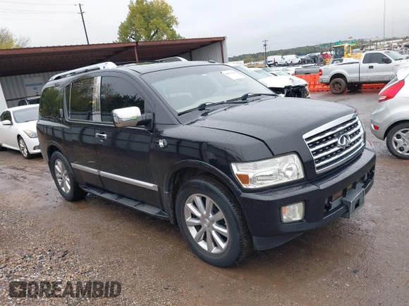 2008 Infiniti QX56 with VIN 5N3AA08D98N902382, listed as a IAAI auction lot 40817424 with 178,284 mi miles. Bid and sale history available at carsss.com. Image 1.