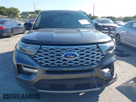 2020 Ford Explorer Platinum with VIN 1FM5K8HC4LGA48685, listed as a IAAI auction lot 41343225 with 55,459 mi miles. Bid and sale history available at carsss.com. Image 12.