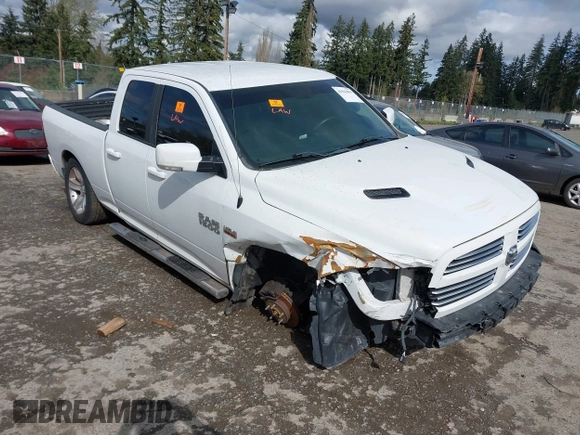 2016 Ram 1500 Sport z VIN 1C6RR7HT1GS341479, wystawiony jako IAAI lot #41943001 z przebiegiem 127 115 mil mil oraz . Historia ofert i sprzedaży dostępna na DreamBid. Obrazek 1.
