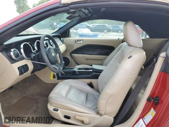 2008 Ford Mustang Deluxe with VIN 1ZVHT84N185158146, listed as a Copart auction lot 56237985 with 105,968 mi miles and Salvage title. Bid and sale history available at DreamBid. Image 7.