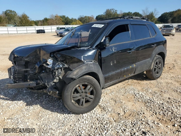 2008 Hyundai Tucson SE with VIN KM8JN72D98U765903, listed as a Copart auction lot 84814834 with 0 mi miles and Salvage Title. Bid and sale history available at carsss.com. Image 1.