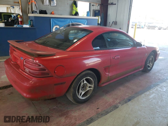 1995 Ford Mustang with VIN 1FALP4041SF254079, listed as a Copart auction lot 82995564 with 164,668 mi miles and Non Repairable. Bid and sale history available at carsss.com. Image 3.