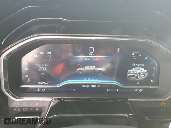 2023 Chevrolet Silverado 1500 with VIN 1GCPADE88PZ317807, listed as a Copart auction lot 51021005 with 22,571 mi miles and Salvage Title. Bid and sale history available at DreamBid. Image 9.