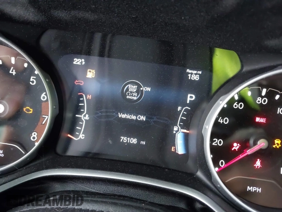 2018 Jeep Compass Altitude with VIN 3C4NJDBB3JT307076, listed as a IAAI auction lot 41387169 with 75,106 mi miles and . Bid and sale history available at carsss.com. Image 6.