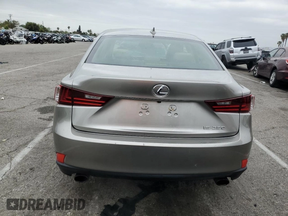 2014 Lexus IS with VIN JTHBF1D23E5019594, listed as a Copart auction lot 53524395 with 41,798 mi miles and Salvage Title. Bid and sale history available at carsss.com. Image 6.