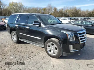 2018 Cadillac Escalade Luxury with VIN 1GYS3BKJXJR348574, listed as a Copart auction lot 81994574 with 143,867 mi miles and Salvage title. Bid and sale history available at DreamBid. Image 4.