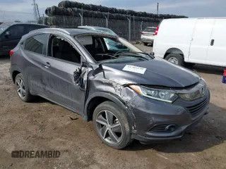 2022 Honda HR-V EX with VIN 3CZRU6H58NM704394, listed as a IAAI auction lot 41709238 with 65,401 mi miles. Bid and sale history available at carsss.com. Image 1.
