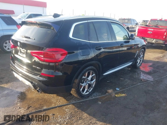 2021 BMW X3 xDrive30i with VIN 5UXTY5C04M9F57544, listed as a IAAI auction lot 41523775 with Not Provided miles and . Bid and sale history available at DreamBid. Image 4.