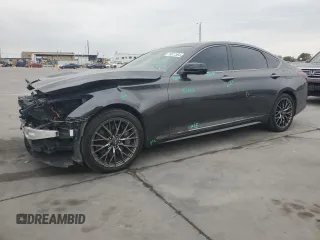 2018 Genesis G80 3.3T Sport with VIN KMHGN4JB8JU240796, listed as a Copart auction lot 78517364 with 89,858 mi miles and Salvage Title. Bid and sale history available at carsss.com. Image 1.