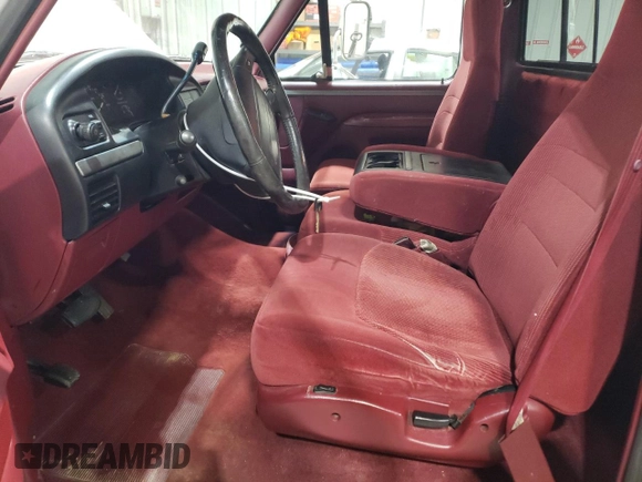 1995 Ford F-150 with VIN 1FTEF15H0SLB89677, listed as a Copart auction lot 89332325 with 186,501 mi miles and Salvage Title. Bid and sale history available at carsss.com. Image 7.