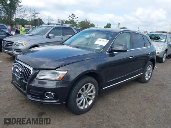 2015 Audi Q5 Premium Plus with VIN WA1LFAFP0FA139130, listed as a IAAI auction lot 42679825 with 76,853 mi miles and . Bid and sale history available at DreamBid. Image 17.