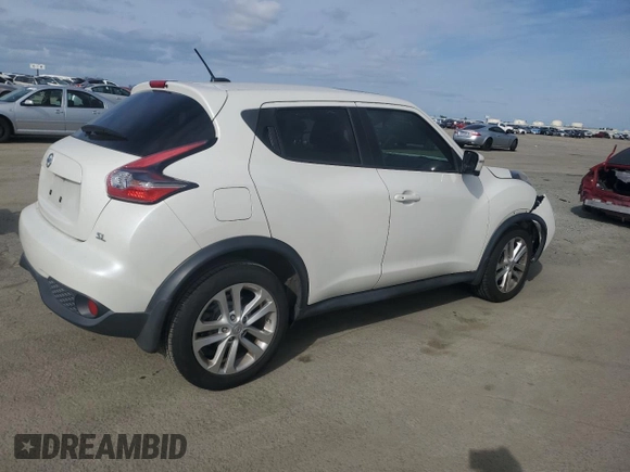 2015 Nissan Juke S with VIN JN8AF5MR5FT505956, listed as a Copart auction lot 51015955 with 41,185 mi miles and Salvage Title. Bid and sale history available at carsss.com. Image 3.
