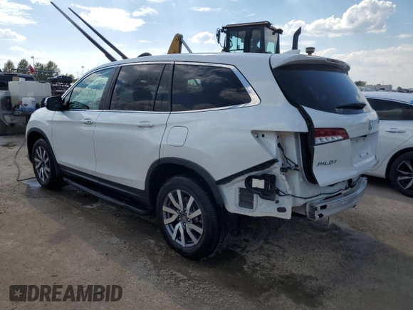 2021 Honda Pilot EX-L with VIN 5FNYF6H58MB084287, listed as a Copart auction lot 59658784 with 32,707 mi miles and Salvage title. Bid and sale history available at DreamBid. Image 2.