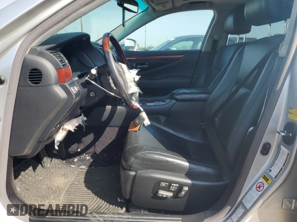 2008 Lexus LS 600h L with VIN JTHDU46F385003092, listed as a Copart auction lot 62096405 with 185,459 mi miles and Clean title. Bid and sale history available at DreamBid. Image 7.