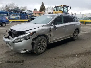 2015 Infiniti QX60 with VIN 5N1AL0MM4FC508712, listed as a Copart auction lot 48713135 with 112,647 mi miles and Salvage Title. Bid and sale history available at DreamBid. Image 1.