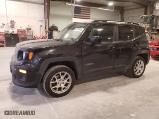 2020 Jeep Renegade Latitude with VIN ZACNJBBB1LPL47605, listed as a Copart auction lot 43620815 with 118,283 mi miles and Salvage Title. Bid and sale history available at carsss.com. Image 1.