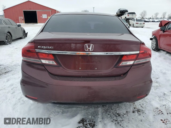 2014 Honda Civic LX z VIN 2HGFB2F50EH041784, wystawiony jako Copart lot #41696415 z przebiegiem 206 045 mil mil oraz Szkoda całkowita • Salvage title. Historia ofert i sprzedaży dostępna na DreamBid. Obrazek 6.