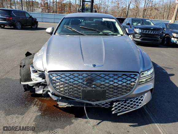 2023 Genesis Electrified G80 with VIN KMTGE4S15PU007043, listed as a Copart auction lot 45982565 with 5,021 mi miles and Non Repairable. Bid and sale history available at carsss.com. Image 5.