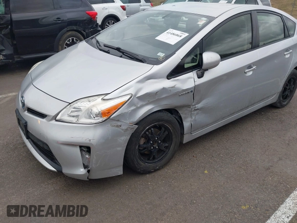 2013 Toyota Prius One with VIN JTDKN3DU6D5694369, listed as a IAAI auction lot 41486868 with 181,403 mi miles. Bid and sale history available at carsss.com. Image 6.