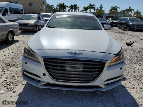 2019 Genesis G80 3.8L with VIN KMTFN4JE1KU303007, listed as a Copart auction lot 43248105 with 92,998 mi miles and Clean Title. Bid and sale history available at carsss.com. Image 5.