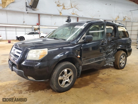 2006 Honda Pilot EX with VIN 2HKYF18496H501527, listed as a Copart auction lot 45457895 with 196,678 mi miles and Salvage Title. Bid and sale history available at carsss.com. Image 1.