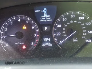 2007 Lexus LS 460 with VIN JTHBL46F575013874, listed as a IAAI auction lot 42257318 with 244,316 mi miles and . Bid and sale history available at DreamBid. Image 7.