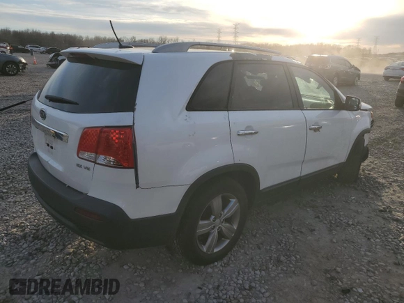 2013 Kia Sorento EX with VIN 5XYKU4A27DG380622, listed as a Copart auction lot 87176104 with Not Provided miles and Salvage Title. Bid and sale history available at carsss.com. Image 3.