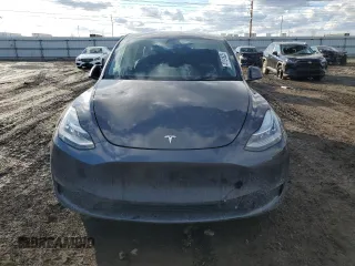 2022 Tesla Model Y Long Range with VIN 7SAYGDEE7NF386082, listed as a Copart auction lot 47191625 with 73,634 mi miles and Salvage Title. Bid and sale history available at carsss.com. Image 5.