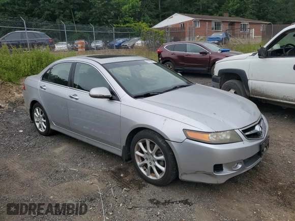 2006 Acura TSX Navi with VIN JH4CL96956C025688, listed as a Copart auction lot 59765615 with 129,508 mi miles and Salvage title. Bid and sale history available at DreamBid. Image 4.