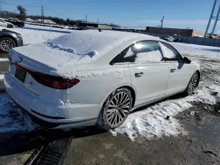 2019 Audi A8 L with VIN WAU8DAF84KN015999, listed as a Copart auction lot 88240025 with 61,406 mi miles and Salvage Title. Bid and sale history available at carsss.com. Image 3.
