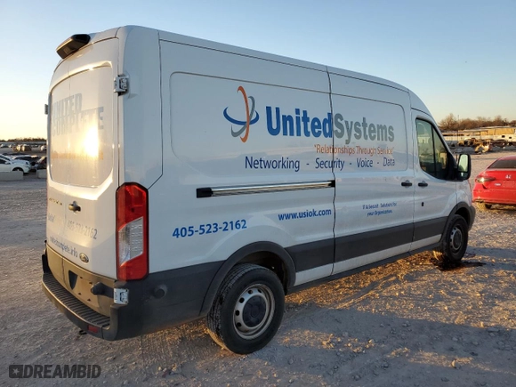 2019 Ford Transit Van with VIN 1FTYE2CM5KKB19121, listed as a Copart auction lot 89236945 with NaN miles and Salvage Title. Bid and sale history available at carsss.com. Image 3.