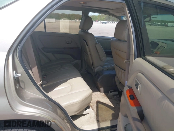 2001 Lexus RX 300 with VIN JTJHF10U410167728, listed as a IAAI auction lot 42094435 with 255,704 mi miles. Bid and sale history available at carsss.com. Image 8.