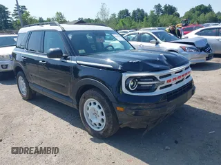 2023 Ford Bronco Sport Heritage with VIN 3FMCR9G60PRD67696, listed as a IAAI auction lot 42494256 with 35,259 mi miles and . Bid and sale history available at DreamBid. Image 1.