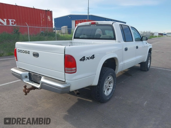 2004 Dodge Dakota SLT with VIN 1D7HG48N44S524998, listed as a IAAI auction lot 42195420 with 197,530 mi miles and . Bid and sale history available at DreamBid. Image 4.