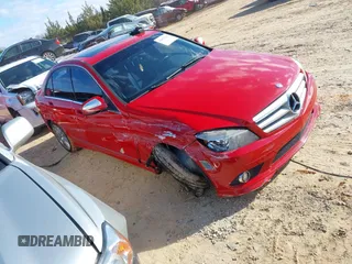 2009 Mercedes-Benz C-Class 3.0L Sport with VIN WDDGF81X09R058437, listed as a IAAI auction lot 41077172 with 159,355 mi miles. Bid and sale history available at carsss.com. Image 1.